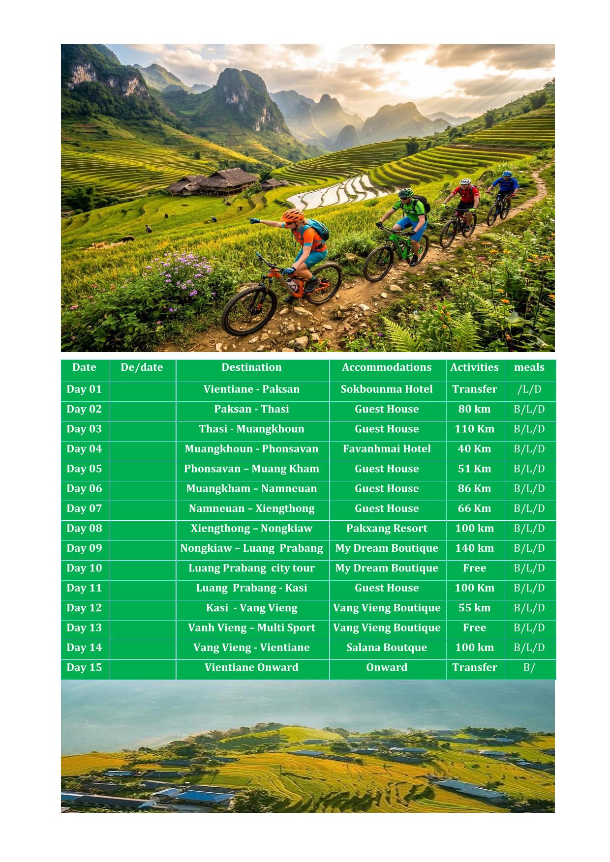 15 DAYS LAOS BICYCLE LOOP