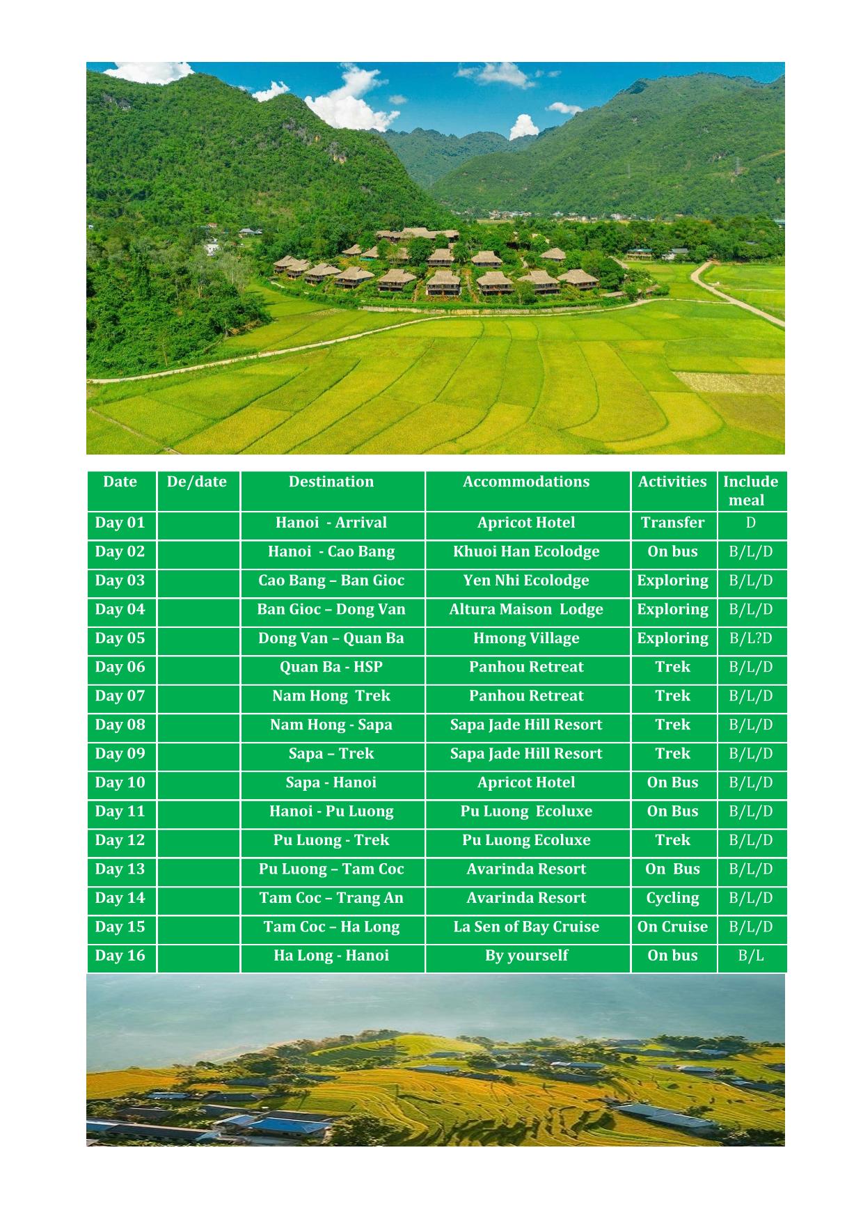 16 DAY FAR NORTH VIETNAM REAL LUX ADVENTURE PACKAGE HOLIDAY
