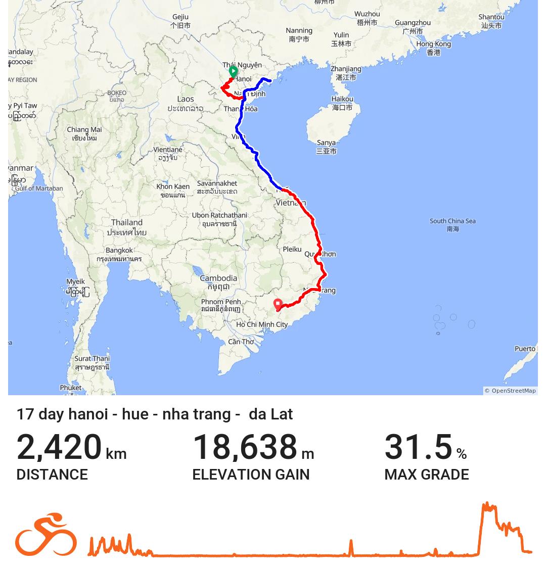17 DAY VIETNAM CYCLING TOURS| HANOI - HO CHI MINH ADVENTURE TOURS