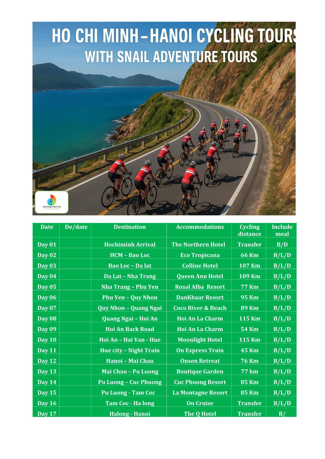 17 DAY VIETNAM CYCLING TOURS | HO CHI MINH TO HANOI BIKE ADVENTURE