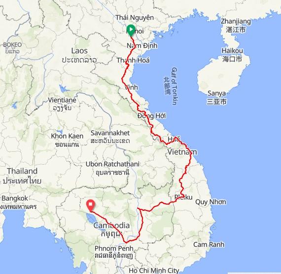21 DAY VIETNAM - CAMBODIA VIA HOCHIMINH TRAIL BICYCLE TOURS