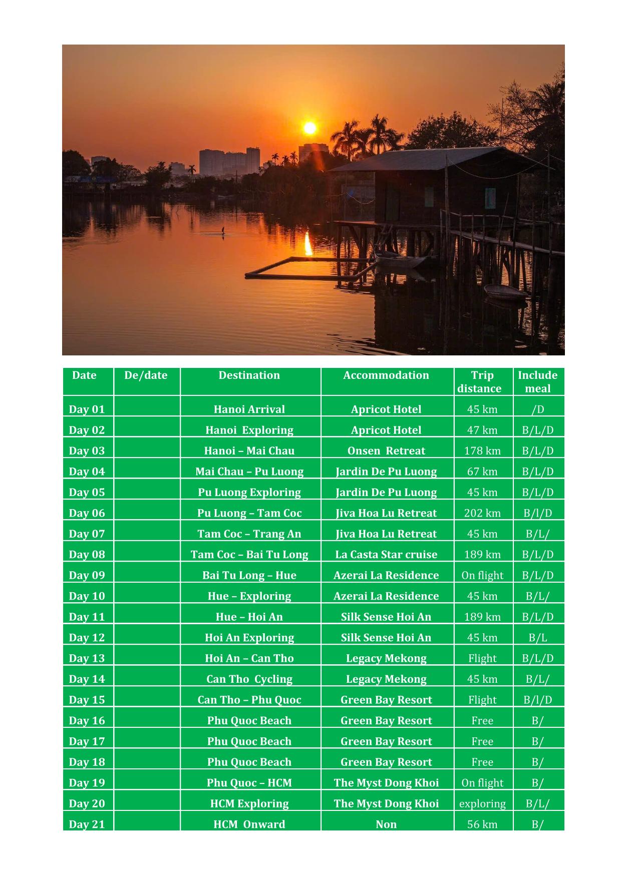 21 DAY ULTIMATE VIETNAM REAL PREMIER MULTI ADVENTURE PACKAGE HOLIDAY