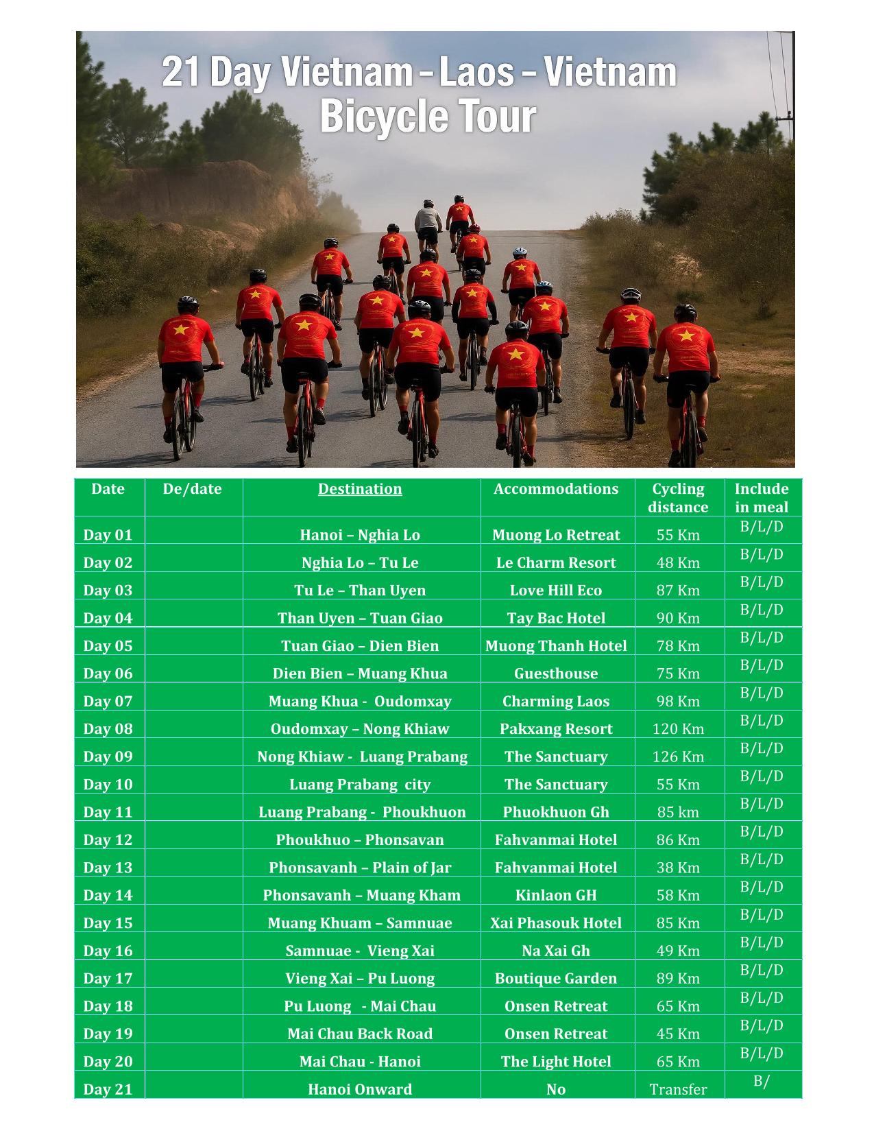 21 DAY VIETNAM - BICYCLE LOOP | EPIC HANOI-LUANG PRABANG ADVENTURE