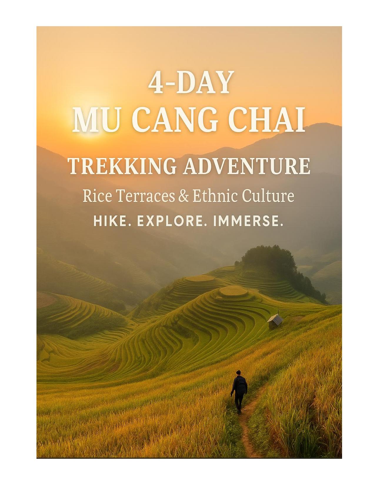 4 DAYS - MU CANG CHAI TREKKING ADVENTURE: RICE TERRACE & ETHNIC CULTURE
