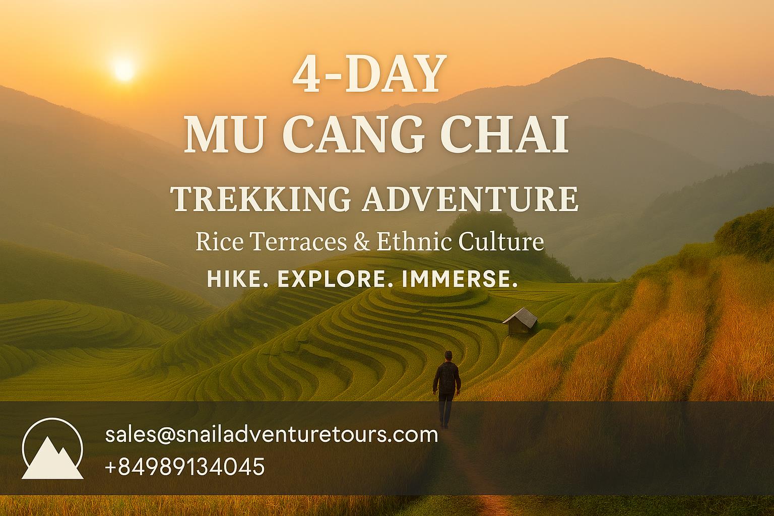 4 DAYS - MU CANG CHAI TREKKING ADVENTURE: RICE TERRACE & ETHNIC CULTURE