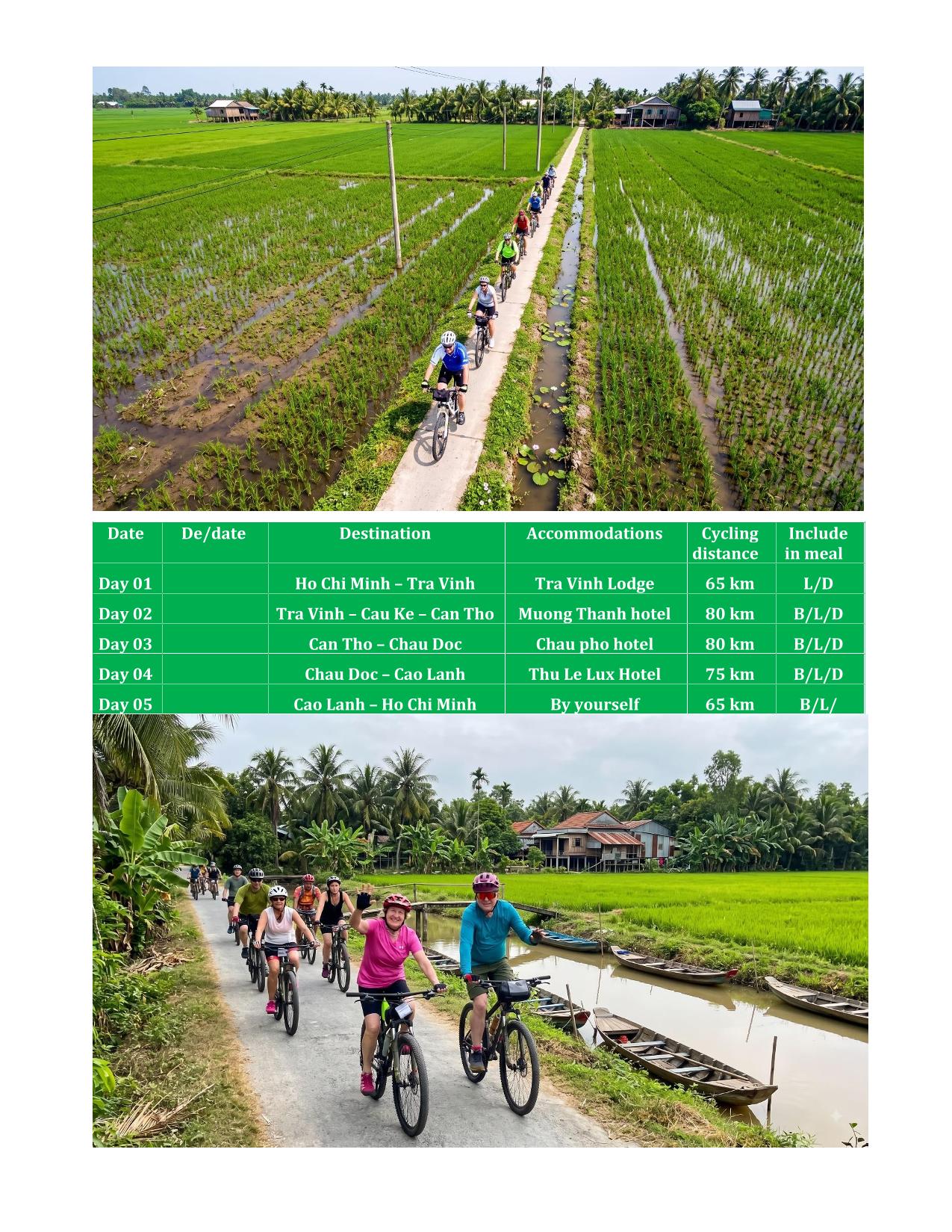 5 DAYS  AMAZING MEKONG DELTA BICYCLE LOOP