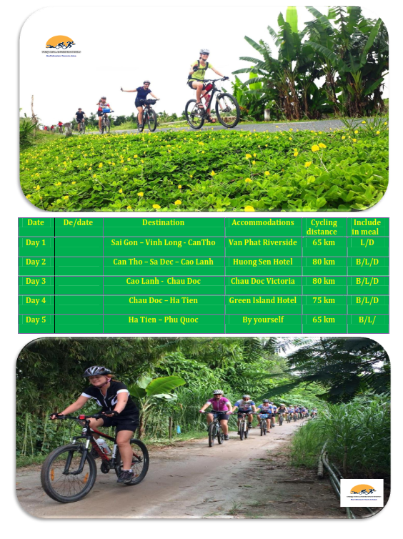 5 DAY - MEKONG - PHU QUOC BICYCLE HOLIDAY
