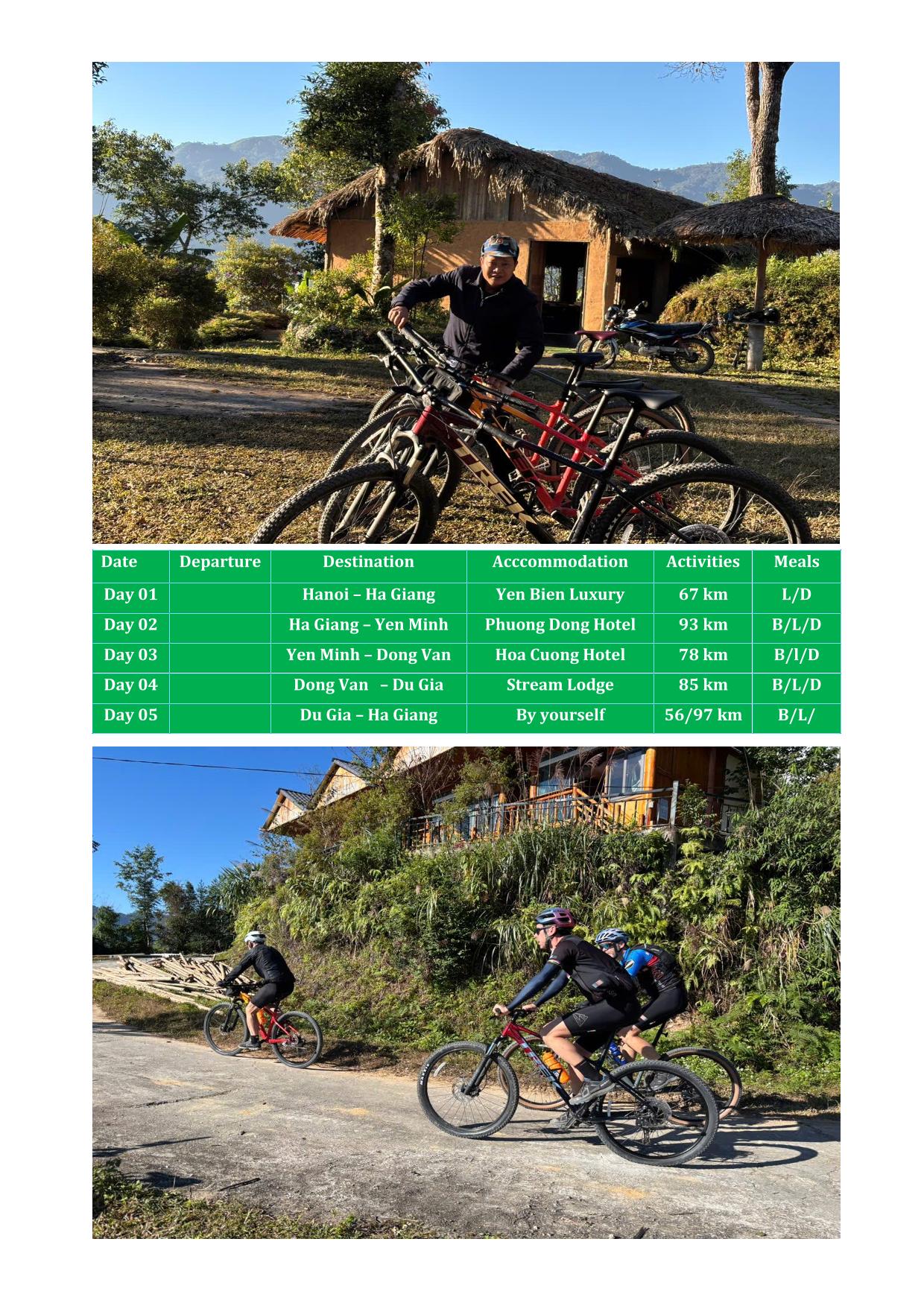 5 DAY HA GIANG LOOP BICYCLE TOURS