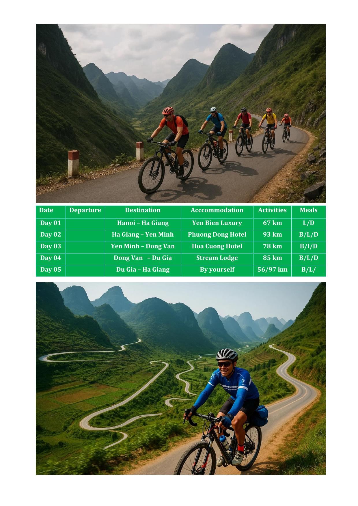 5 DAY HA GIANG LOOP BICYCLE TOURS