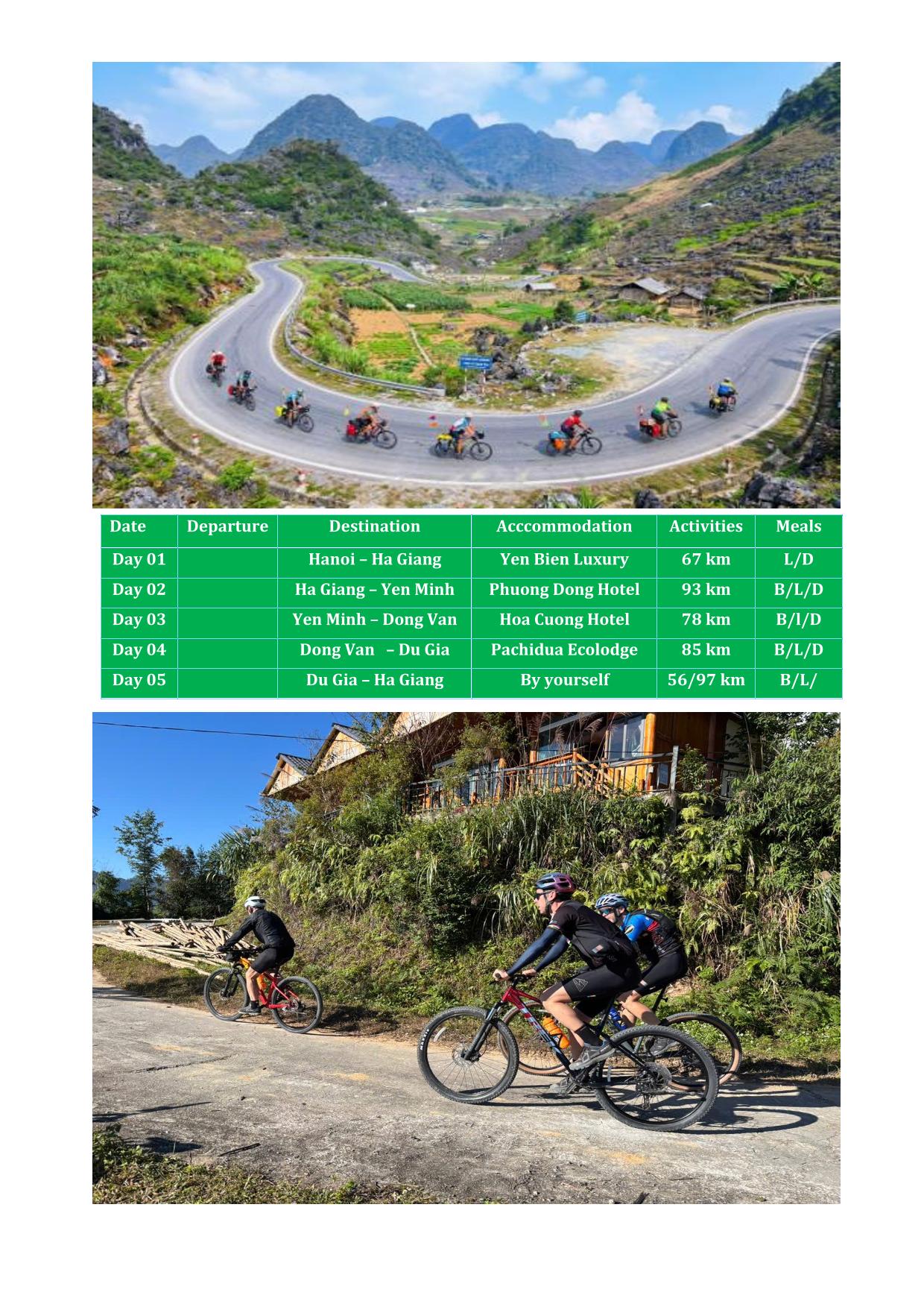 5 DAY HA GIANG LOOP BICYCLE TOURS
