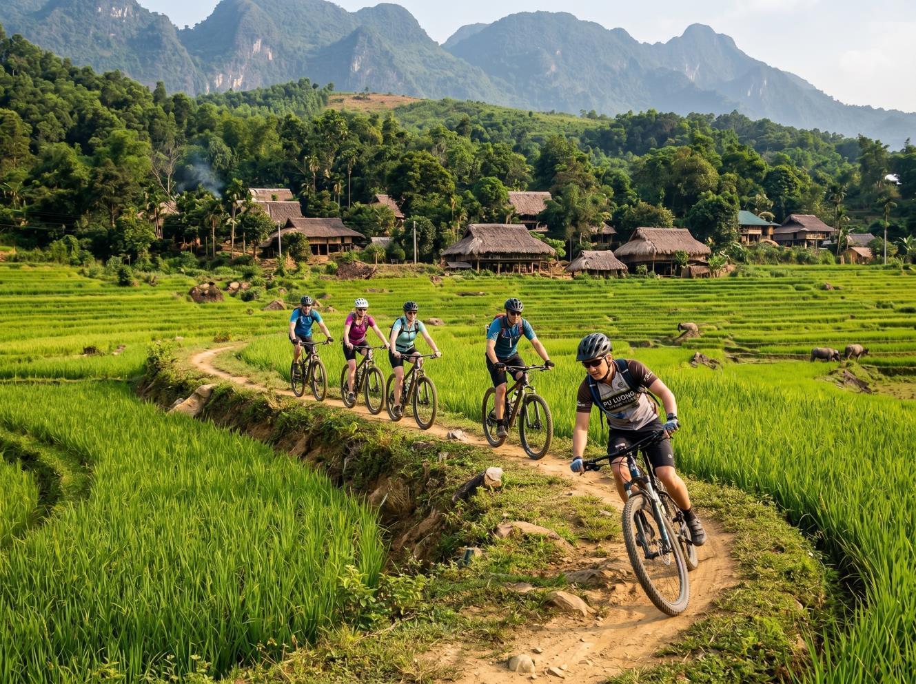 5 DAY VIETNAM CYCLING TOUR | HANOI - MAI CHAU VIA PU LUONG