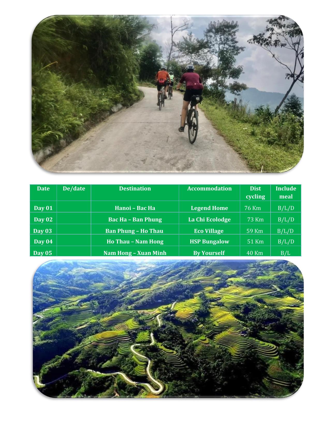 5 DAY HOANG SU PHI CYCLING TOURS - FORGOTTEN FAIRYLAND