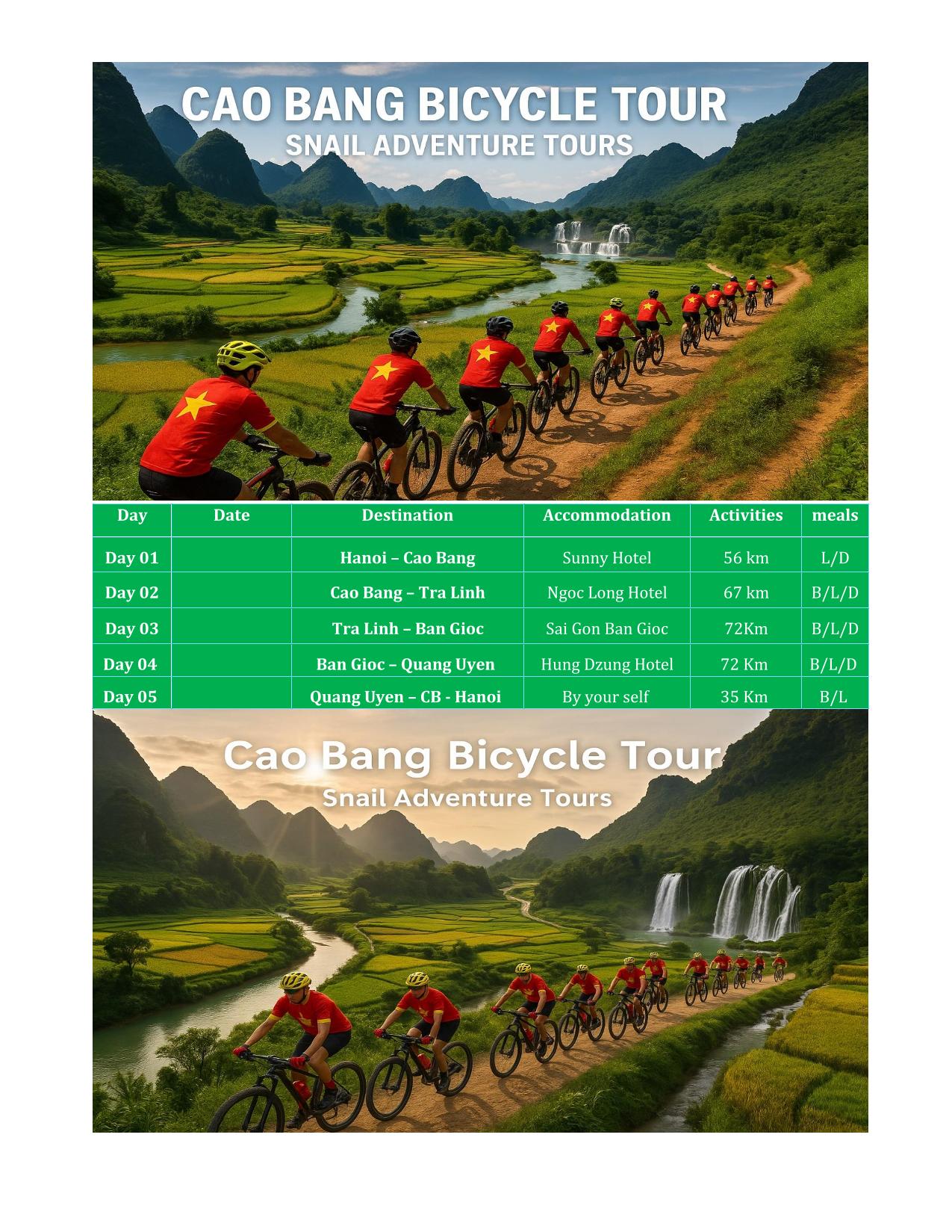 5 DAYS CAO BANG CYCLING LOOP