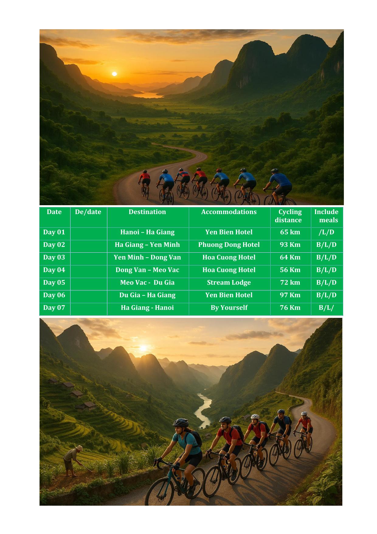 7 DAY REAL HA GIANG CYCLING ADVENTURE CHALLENGE