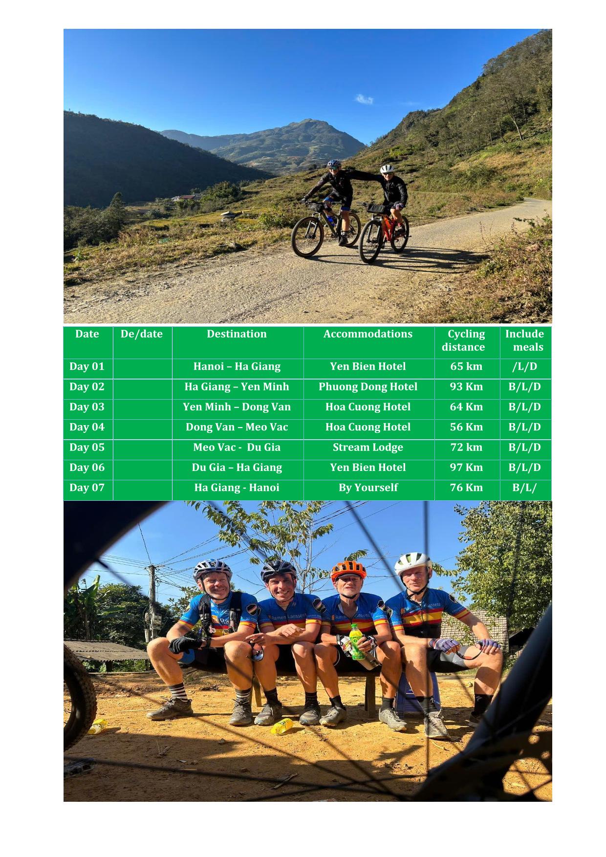 7 DAY REAL HA GIANG CYCLING ADVENTURE CHALLENGE