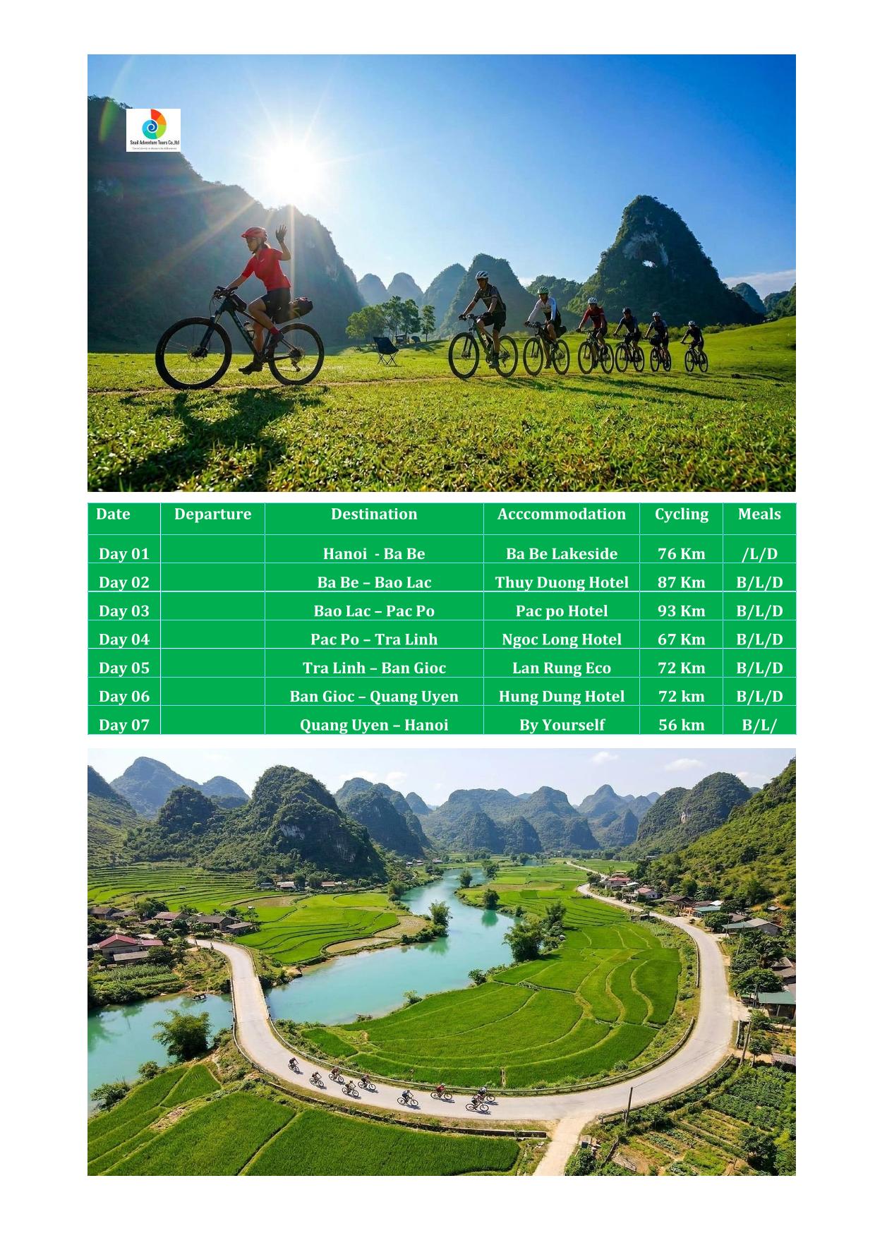 7 DAY BA BE - CAO BANG CYCLING TOUR: NORTH VIETNAM ADVENTURE