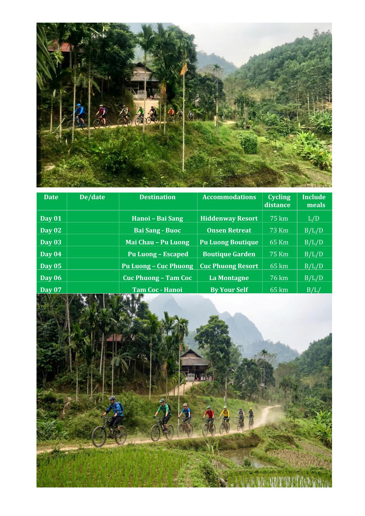 7 DAY NORTHERN VIETNAM CYCLING TOURS: MAI CHAU -TAM COC ADVENTURE