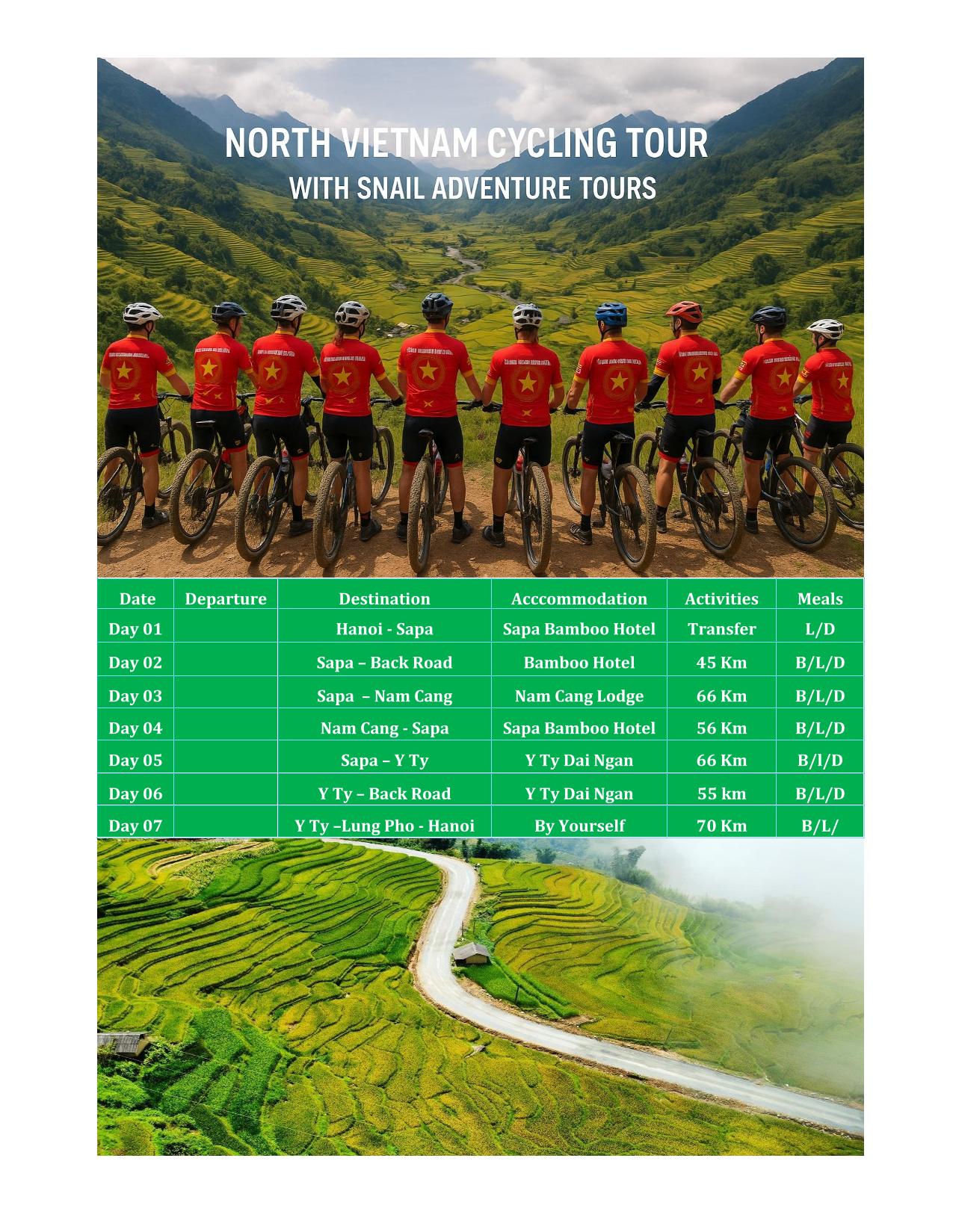 7 DAY SAPA - YTY MOUNTAIN BIKE | NORTHERN VIETNAM CYCLING ADVENTURE TOUR