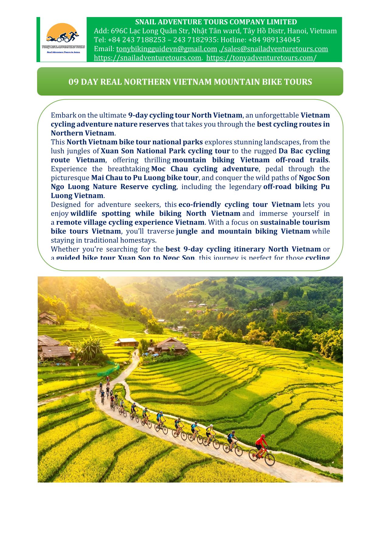 9 DAY NORTHERN VIETNAM CYCLING TOURS |OFF THE BEATEN PATH BIKE ADVENTURE