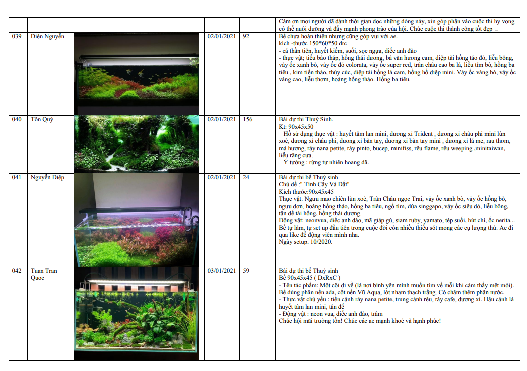 Sen Aquatic - Nhà tài trợ Vàng cho Cuộc thi bể Biotope và Thủy sinh qua ảnh tại Hà Nội