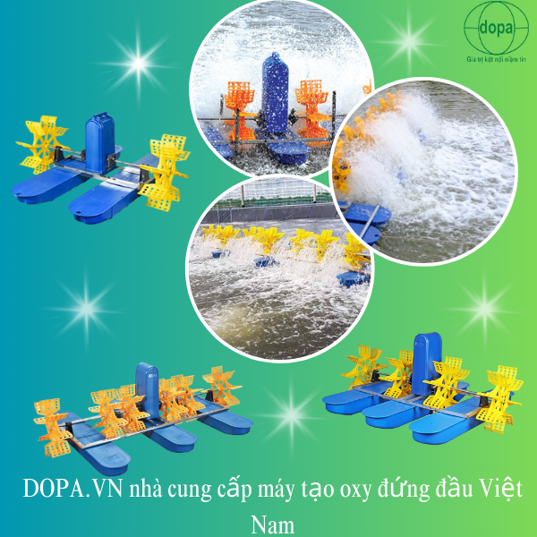 Máy quạt guồng nước dopa phù hợp với diện tích 500m2 - 2,500m2