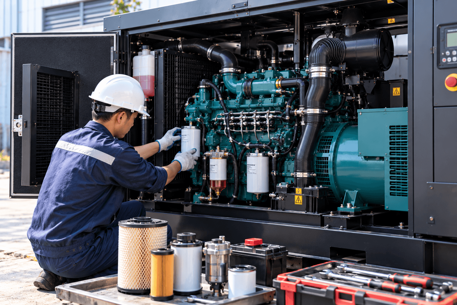 Bảo dưỡng máy phát điện chạy dầu