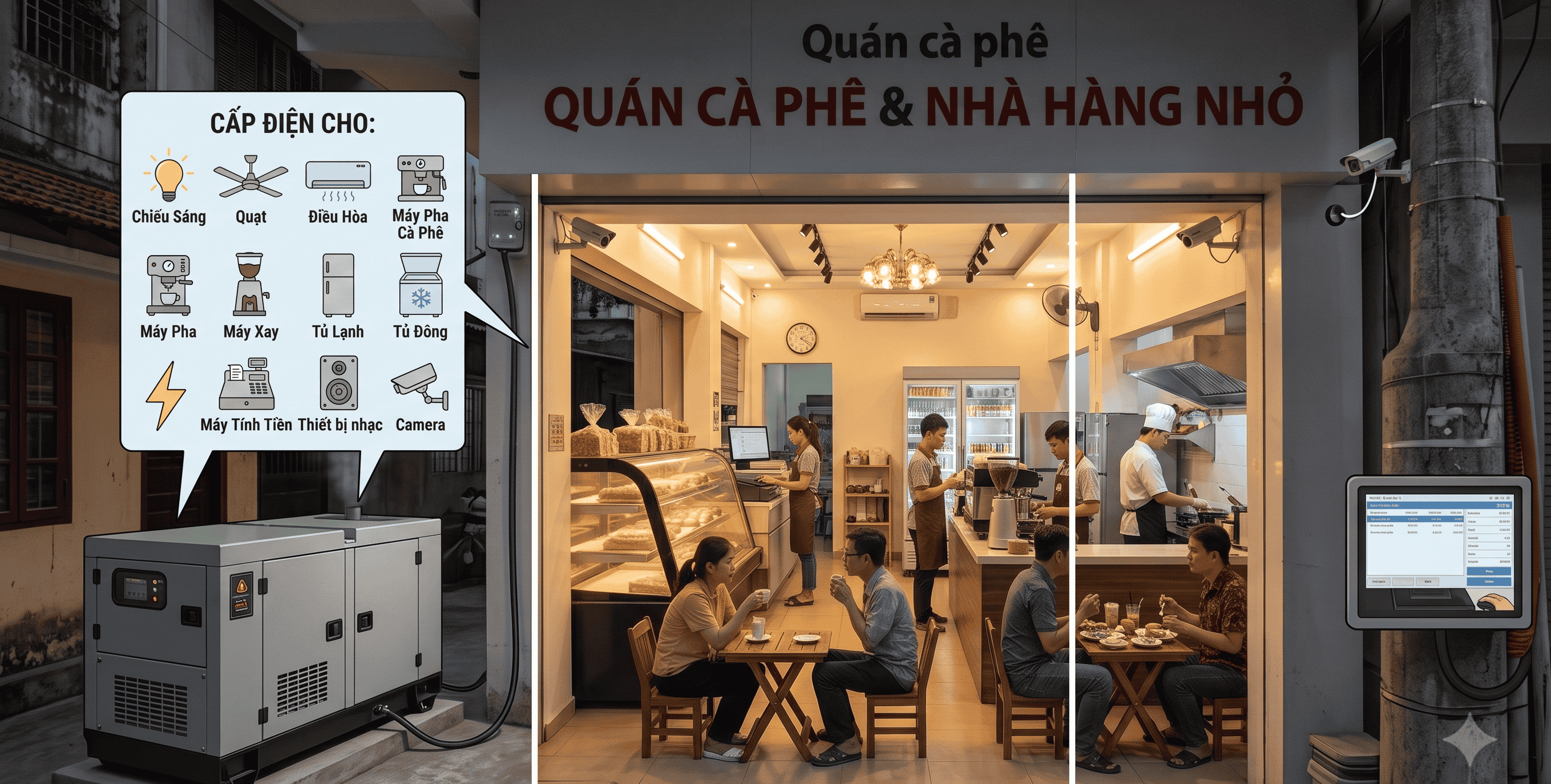 Những mô hình kinh doanh phù hợp với máy phát điện 10kVA