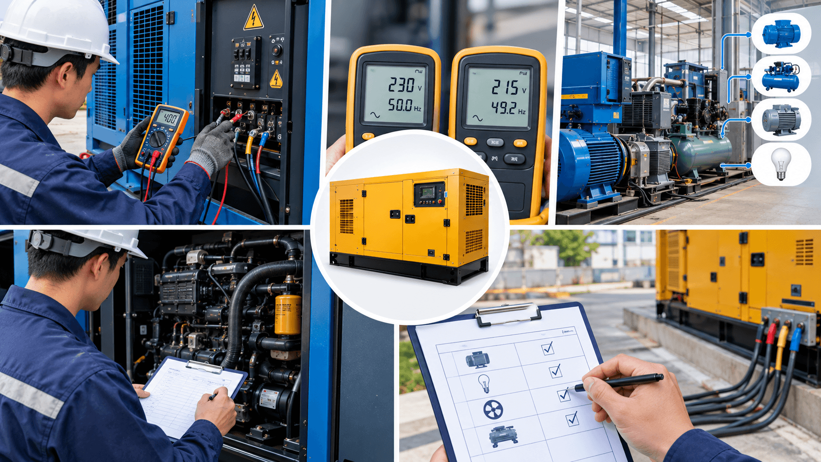 Cách kiểm tra máy phát điện bị sụt áp