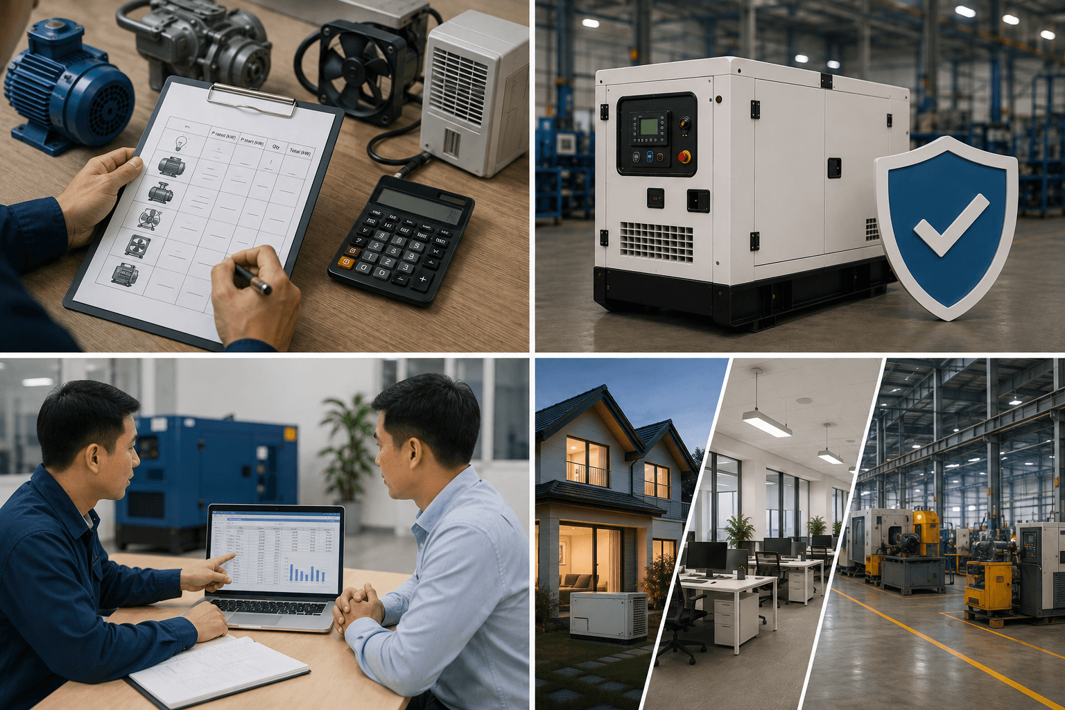 Cách lựa chọn công suất máy phát điện phù hợp