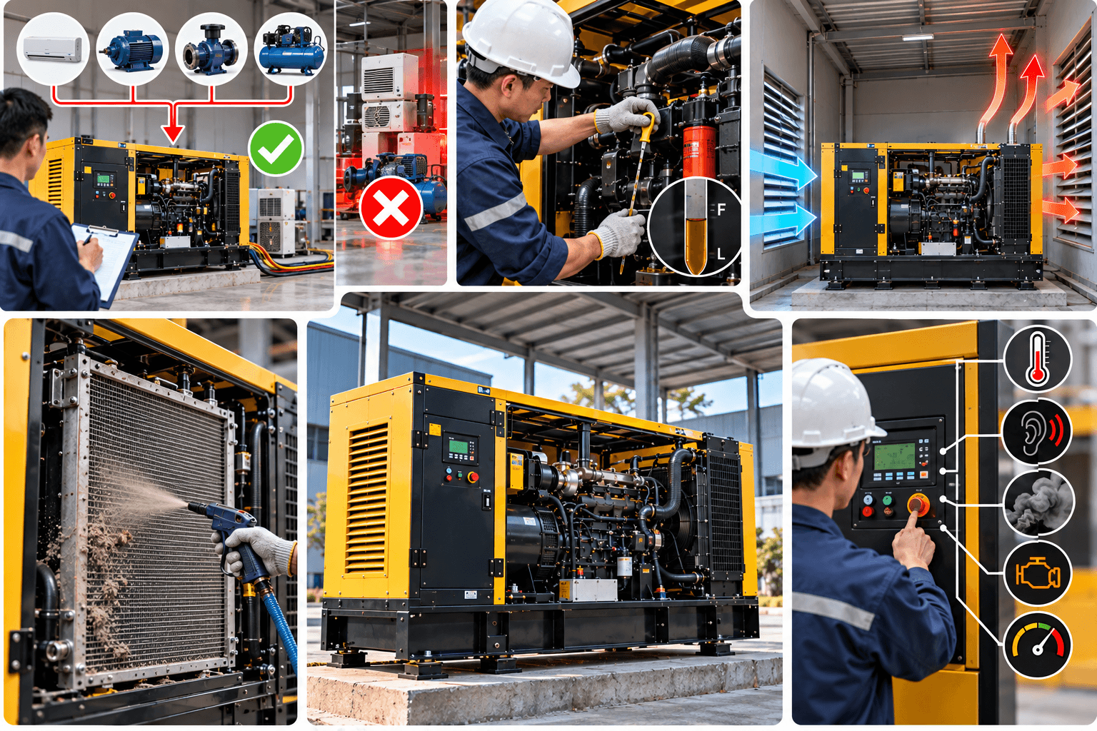 Cách phòng tránh máy phát điện bị nóng