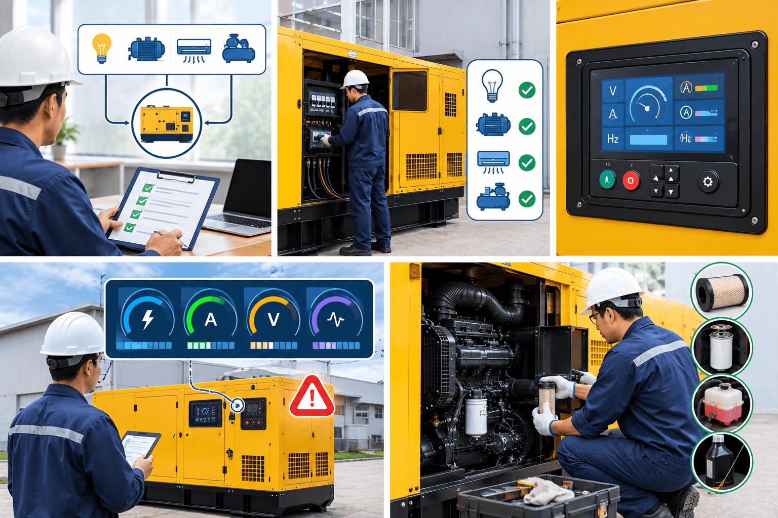 Cách sử dụng máy phát điện để tránh quá tải