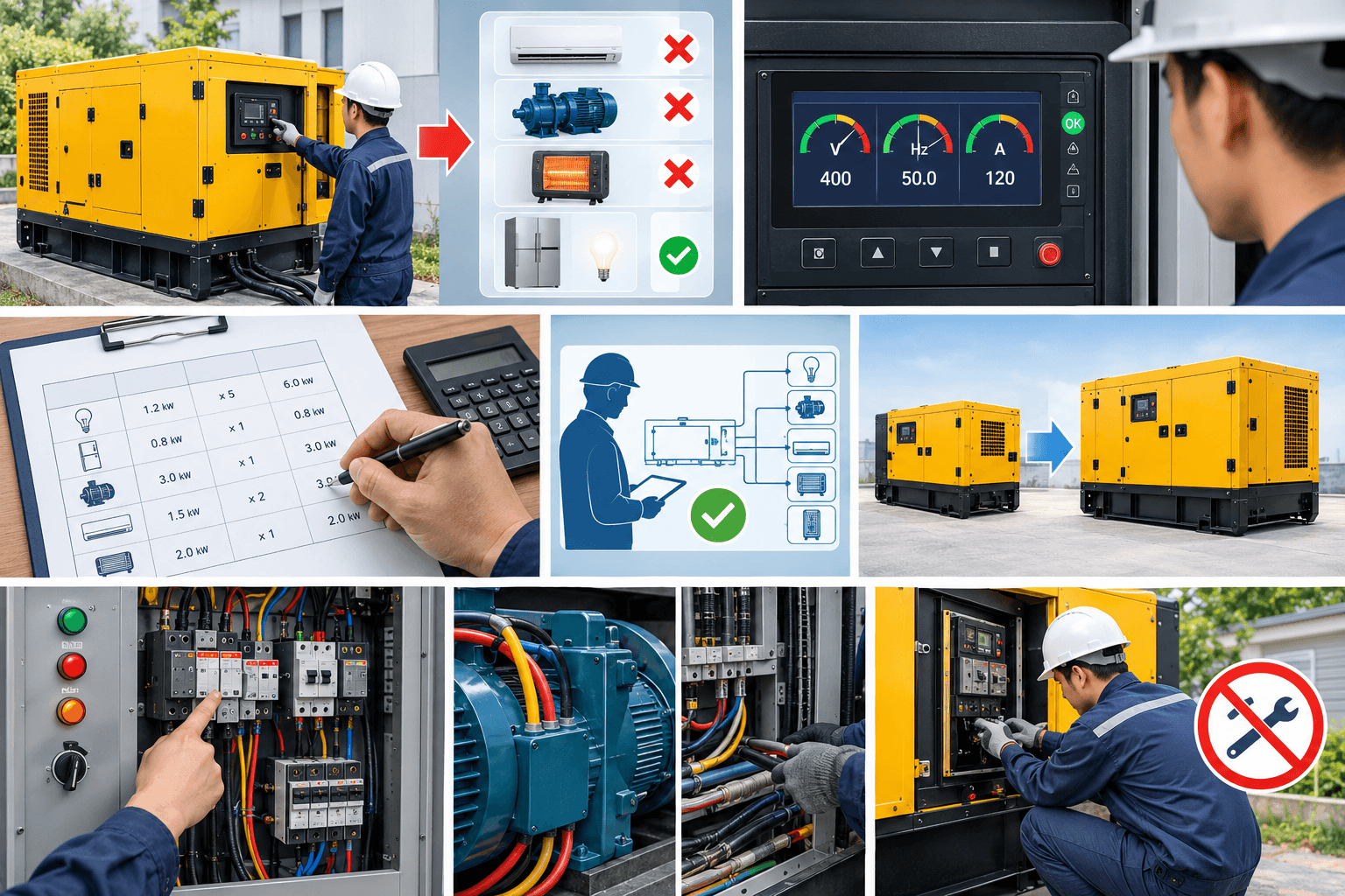 Cách xử lý khi máy phát điện bị quá tải
