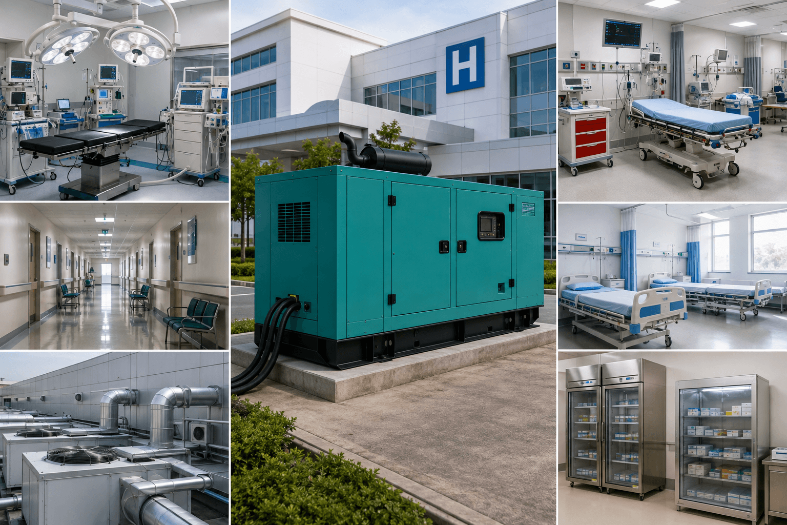 Máy phát điện cho bệnh viện cần cấp điện cho những hệ thống nào?