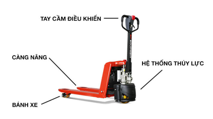 cấu tạo xe nâng tay thấp