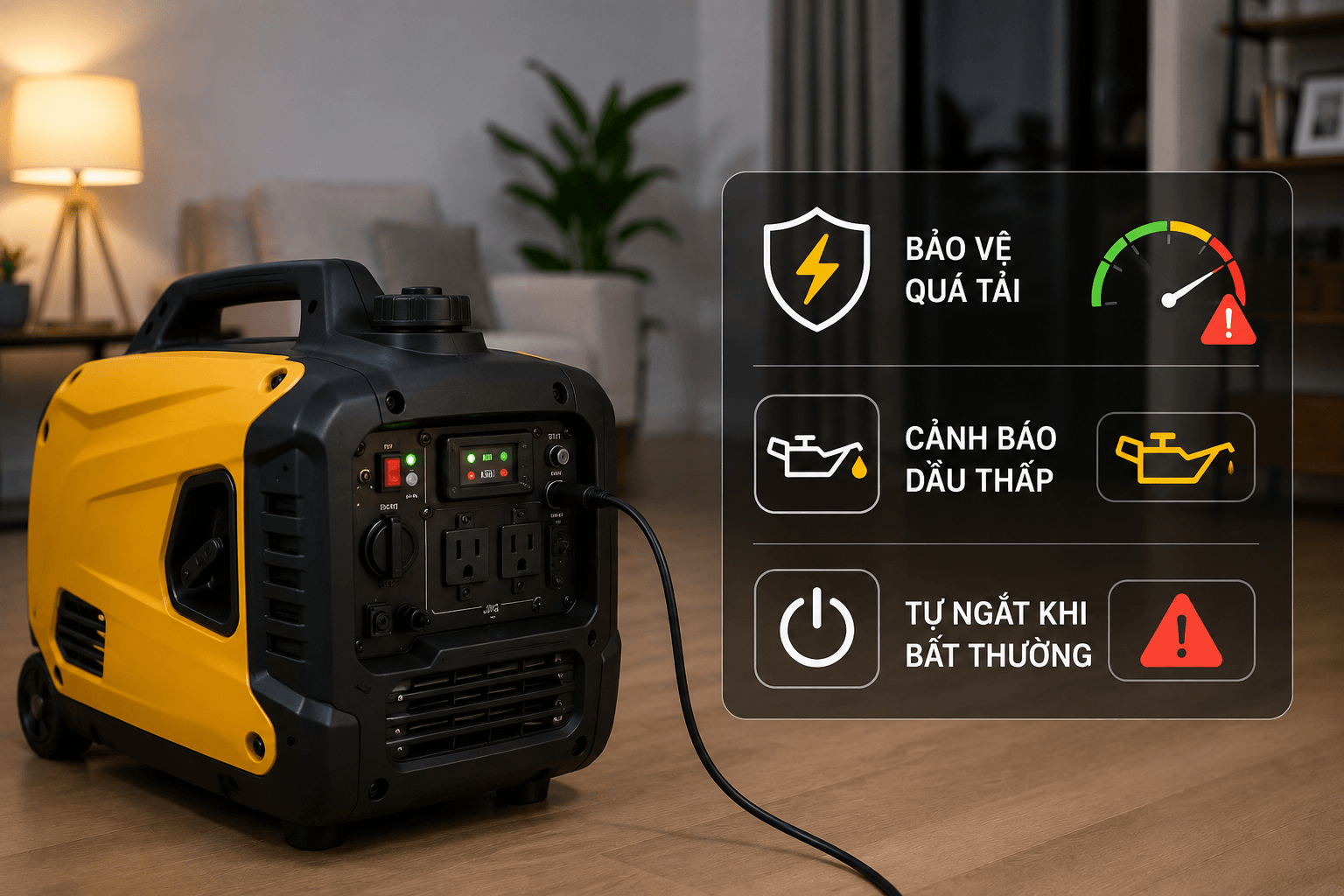 Chọn máy có tính năng bảo vệ