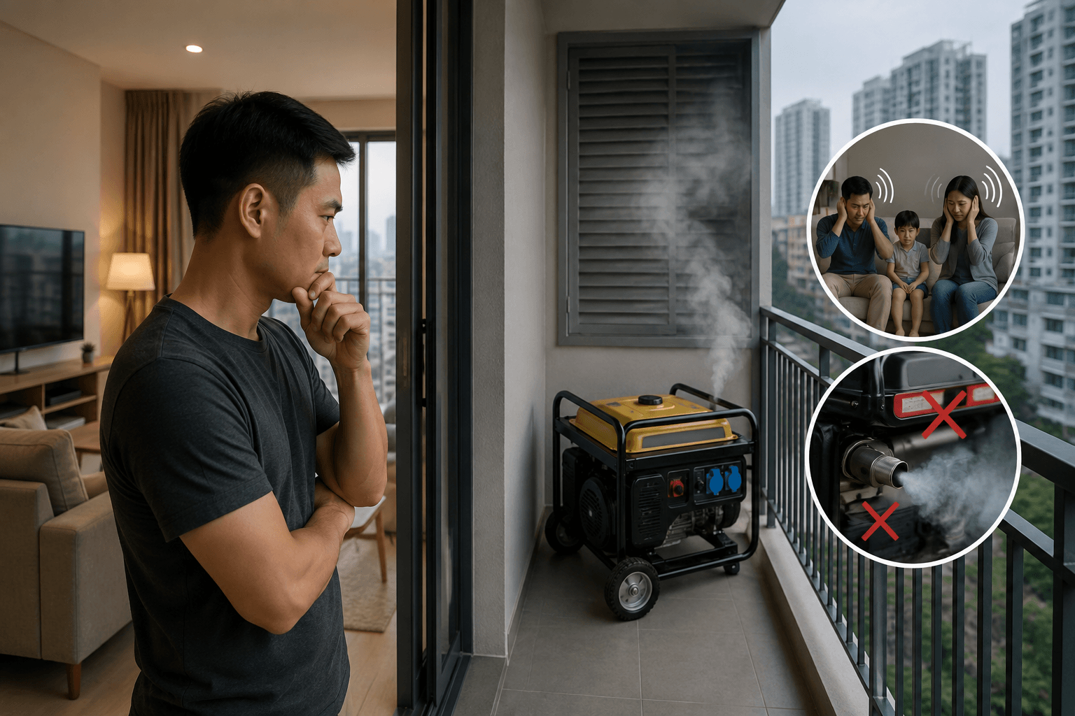 Có nên sử dụng máy phát điện cho căn hộ chung cư?