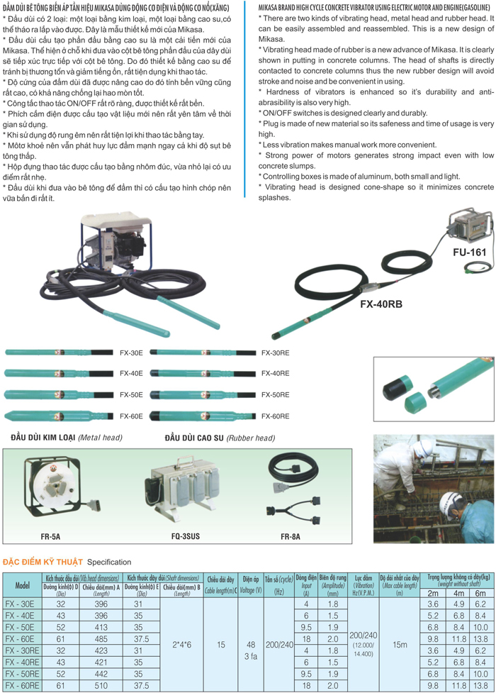 Đầm Dùi Mikasa Biến Áp Tần (1)