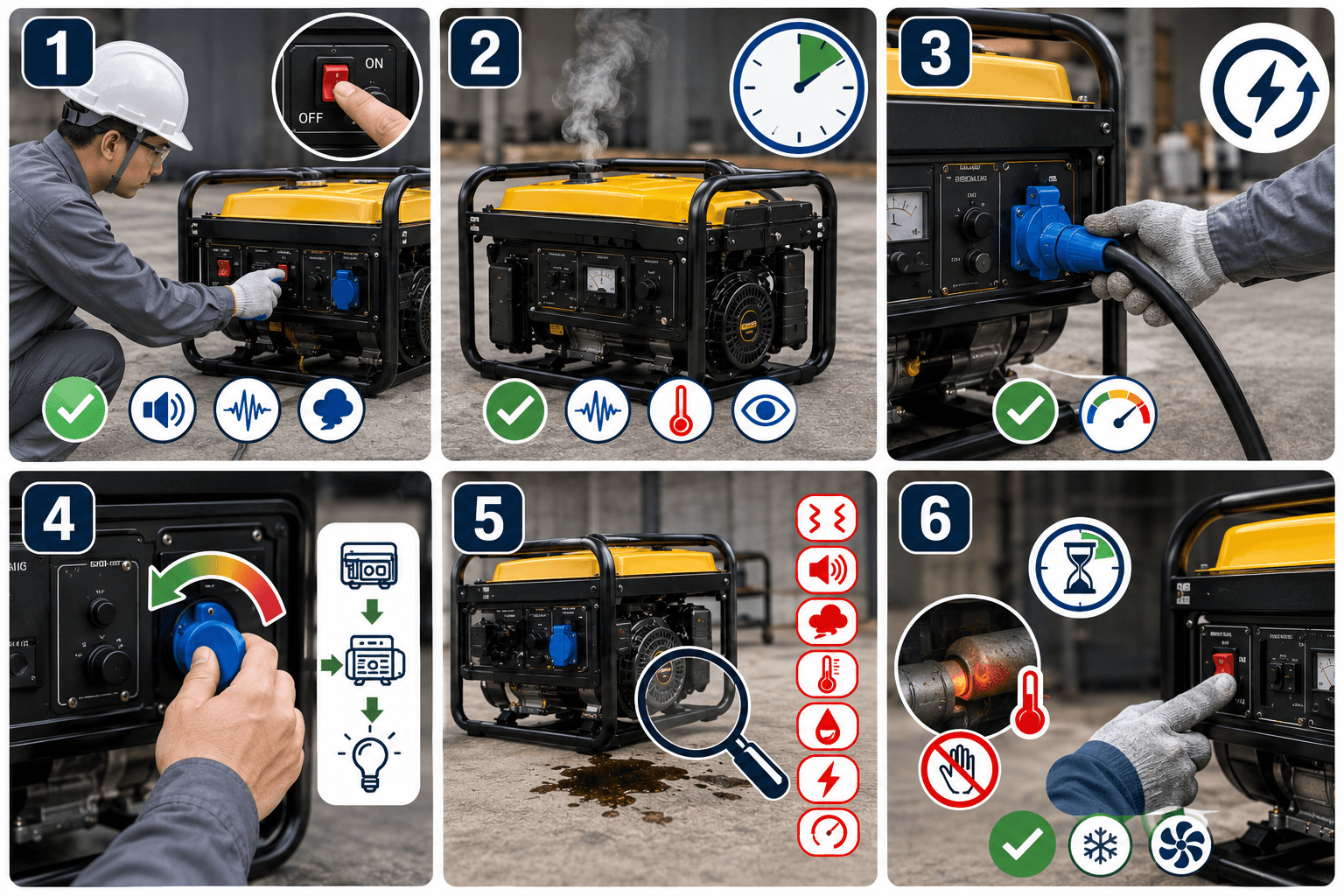 Hướng dẫn chạy rà máy phát điện mới