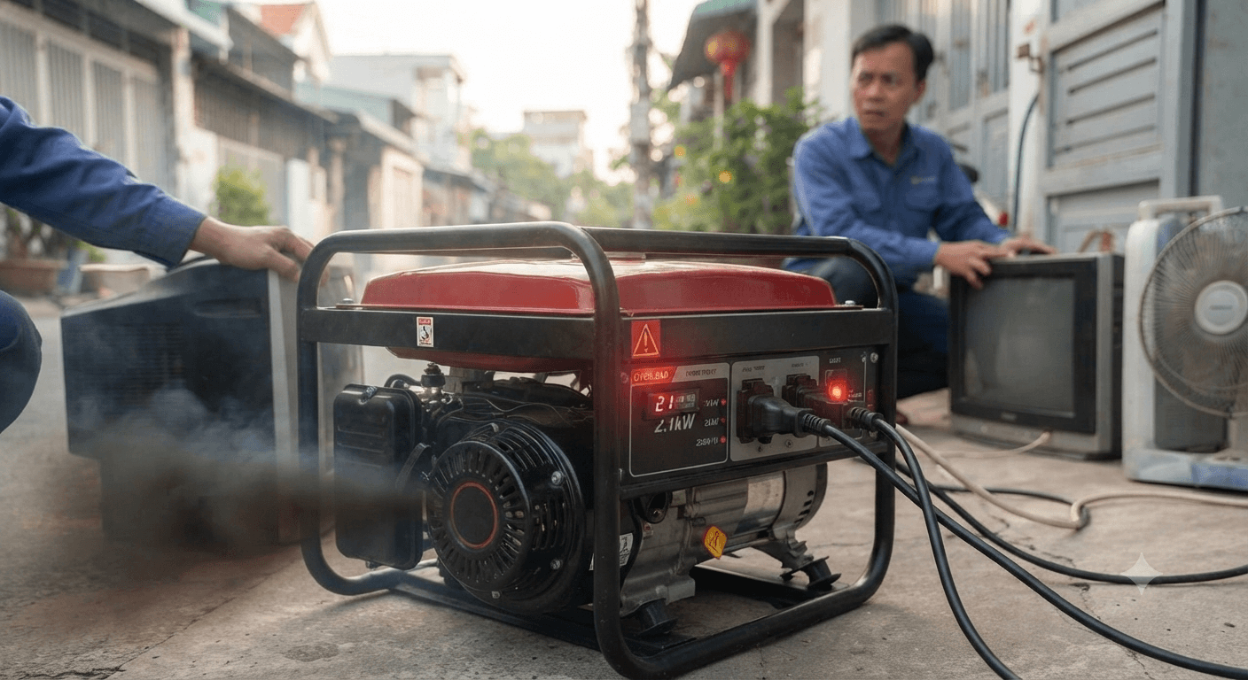 Những lưu ý khi sử dụng máy phát điện 2kVA