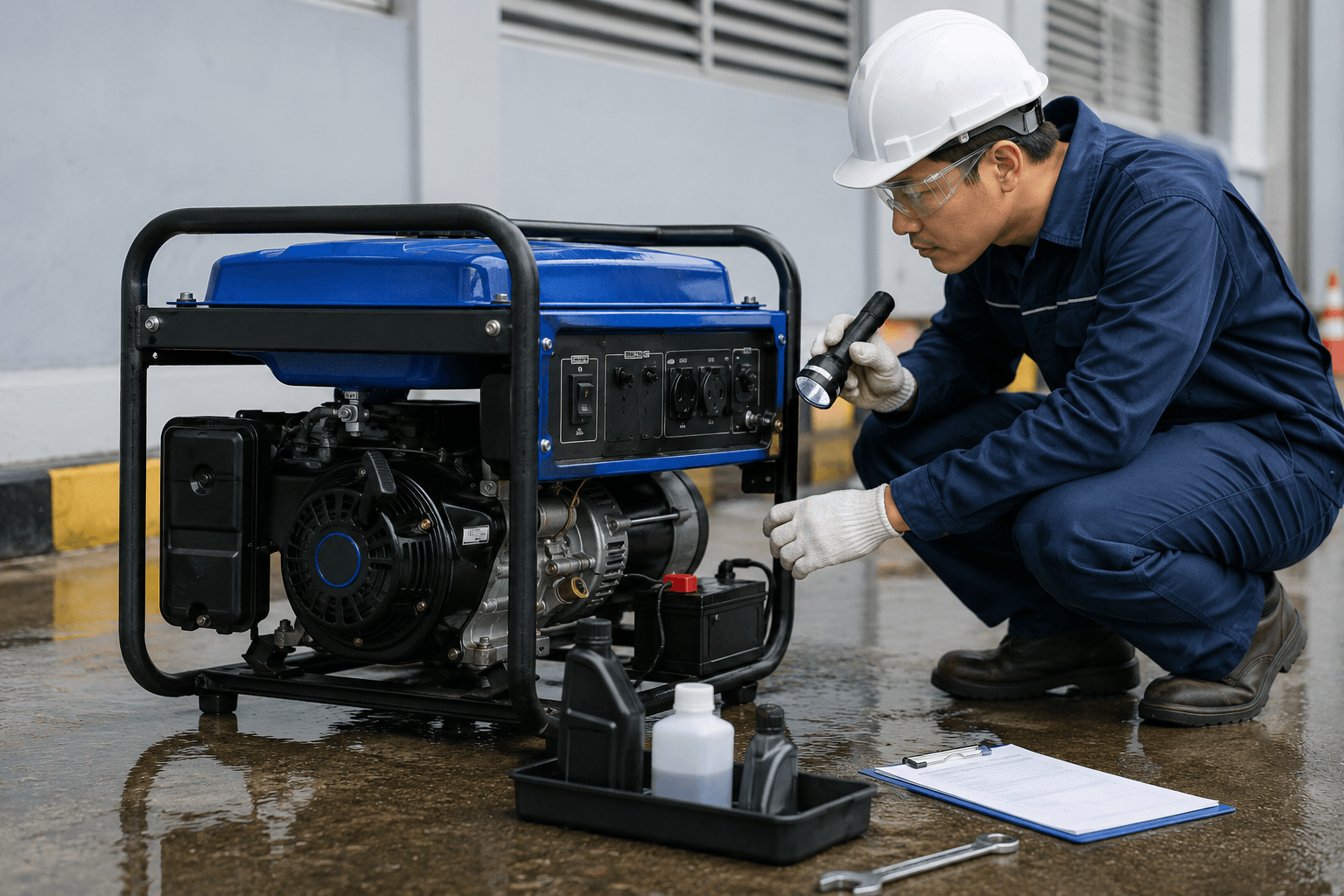 Kiểm tra máy trước khi khởi động