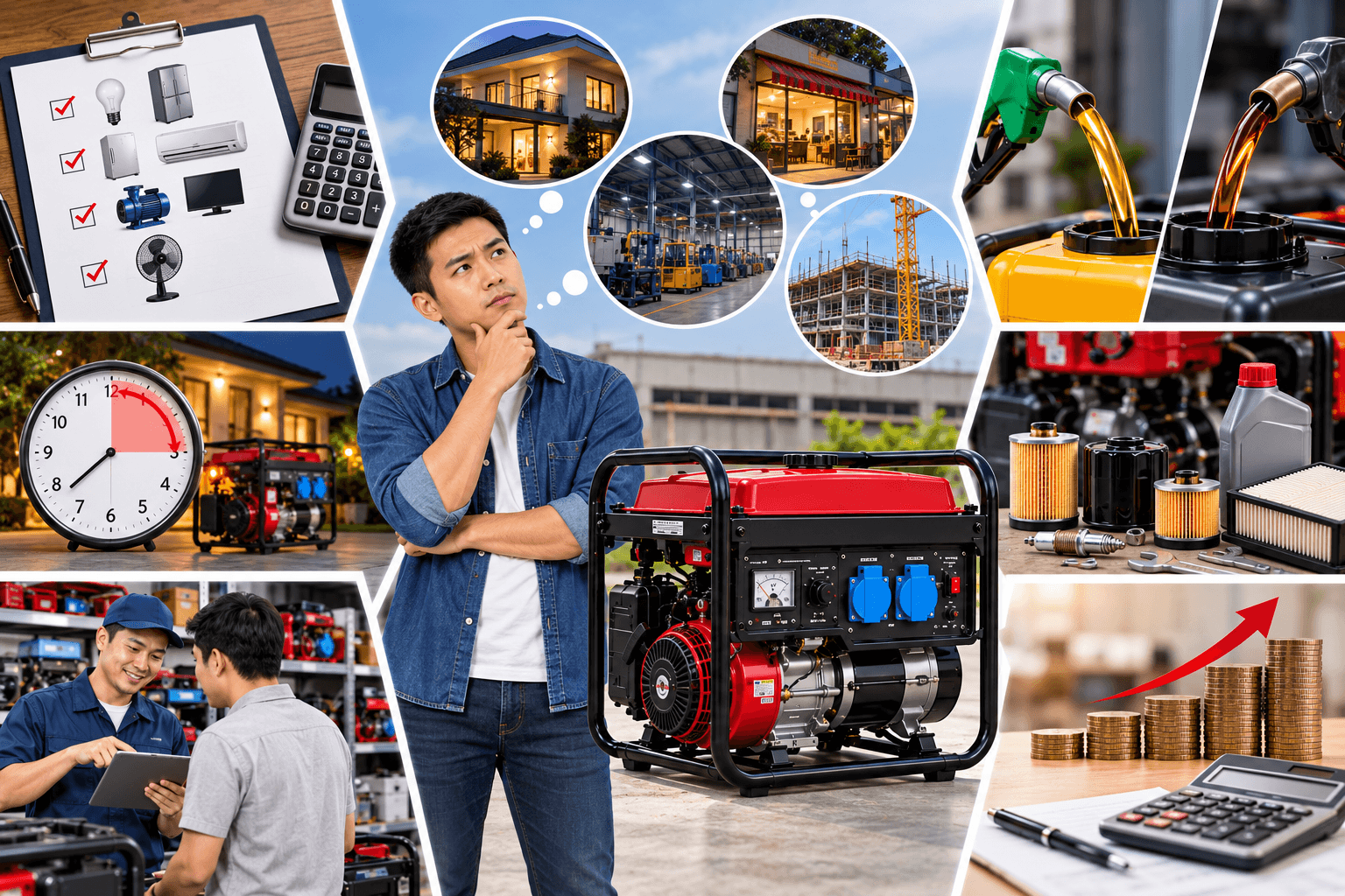 Kinh nghiệm lựa chọn máy phát điện phù hợp