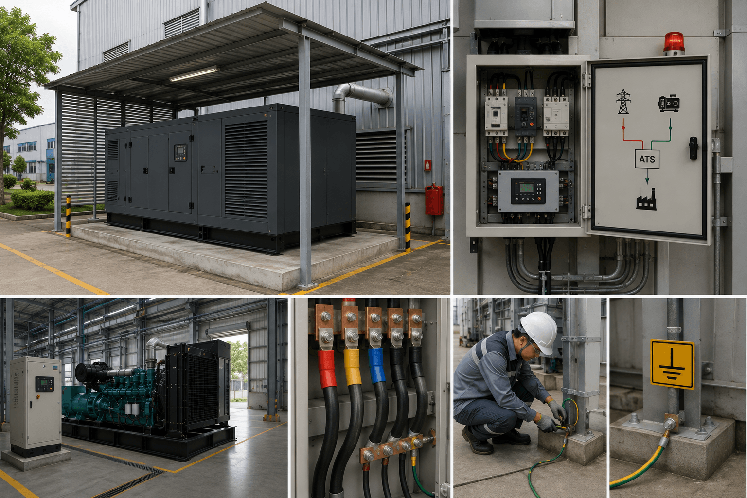 Lắp đặt máy phát điện cho nhà xưởng cần lưu ý gì?
