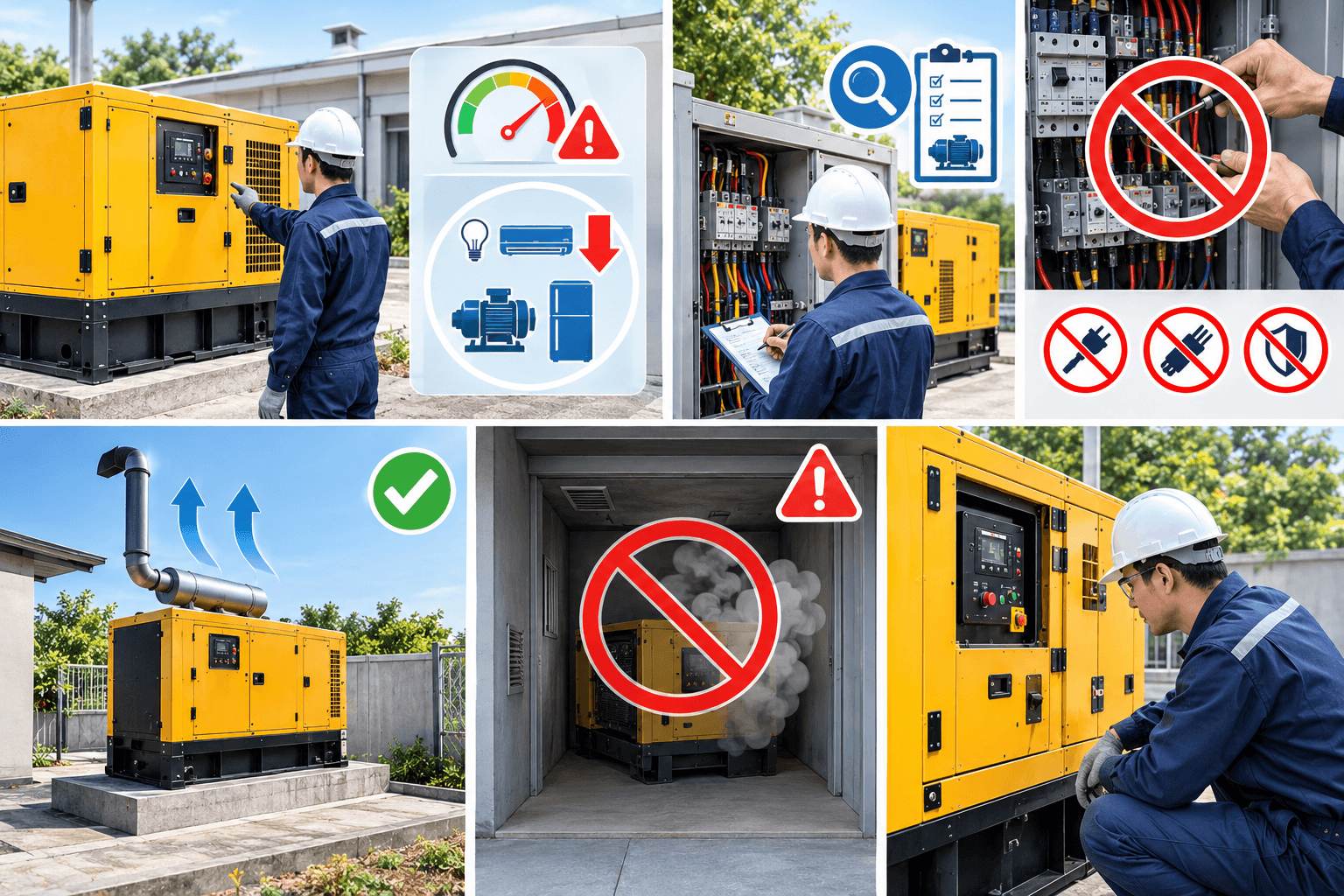 Lưu ý khi máy phát điện có dấu hiệu quá tải