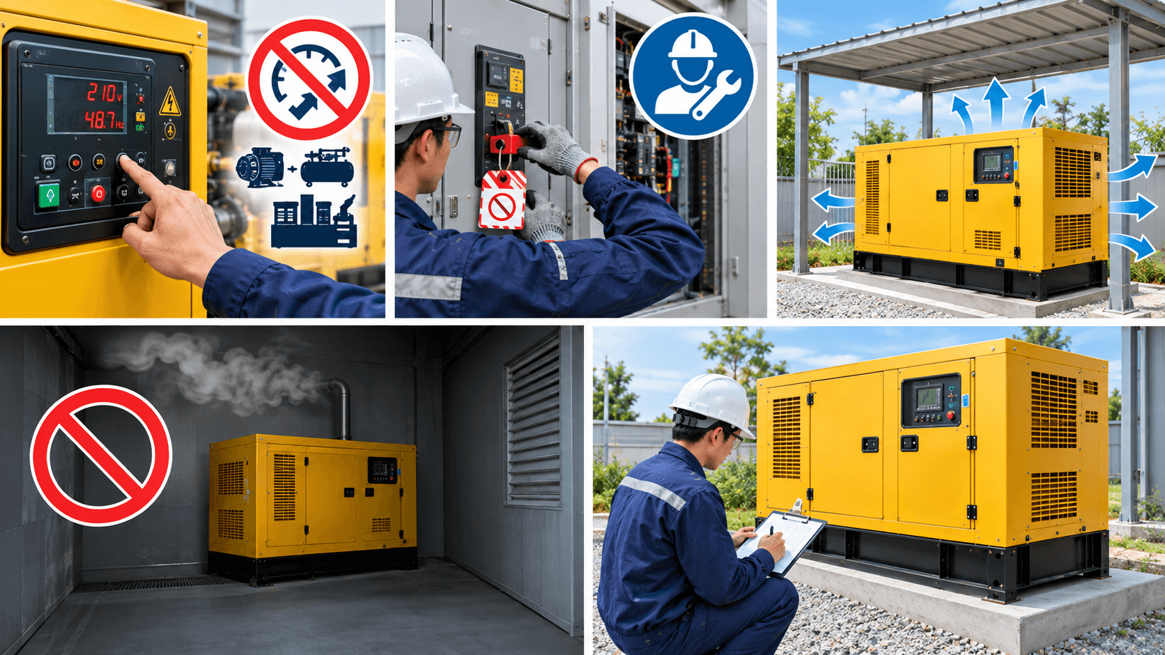 Lưu ý khi xử lý máy phát điện bị sụt áp