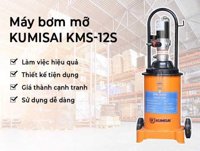 Máy bơm mỡ Kumisai KMS-12S