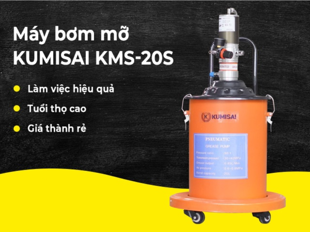 máy bơm mỡ Kumisai KMS - 20S
