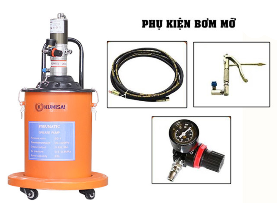 máy bơm mỡ Kumisai KMS - 20S