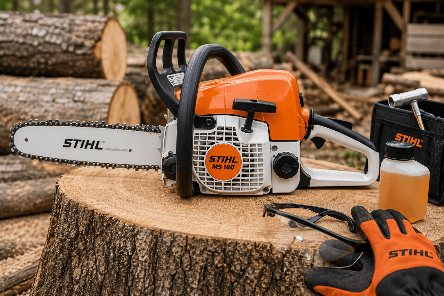 máy cưa xích STIHL MS 180