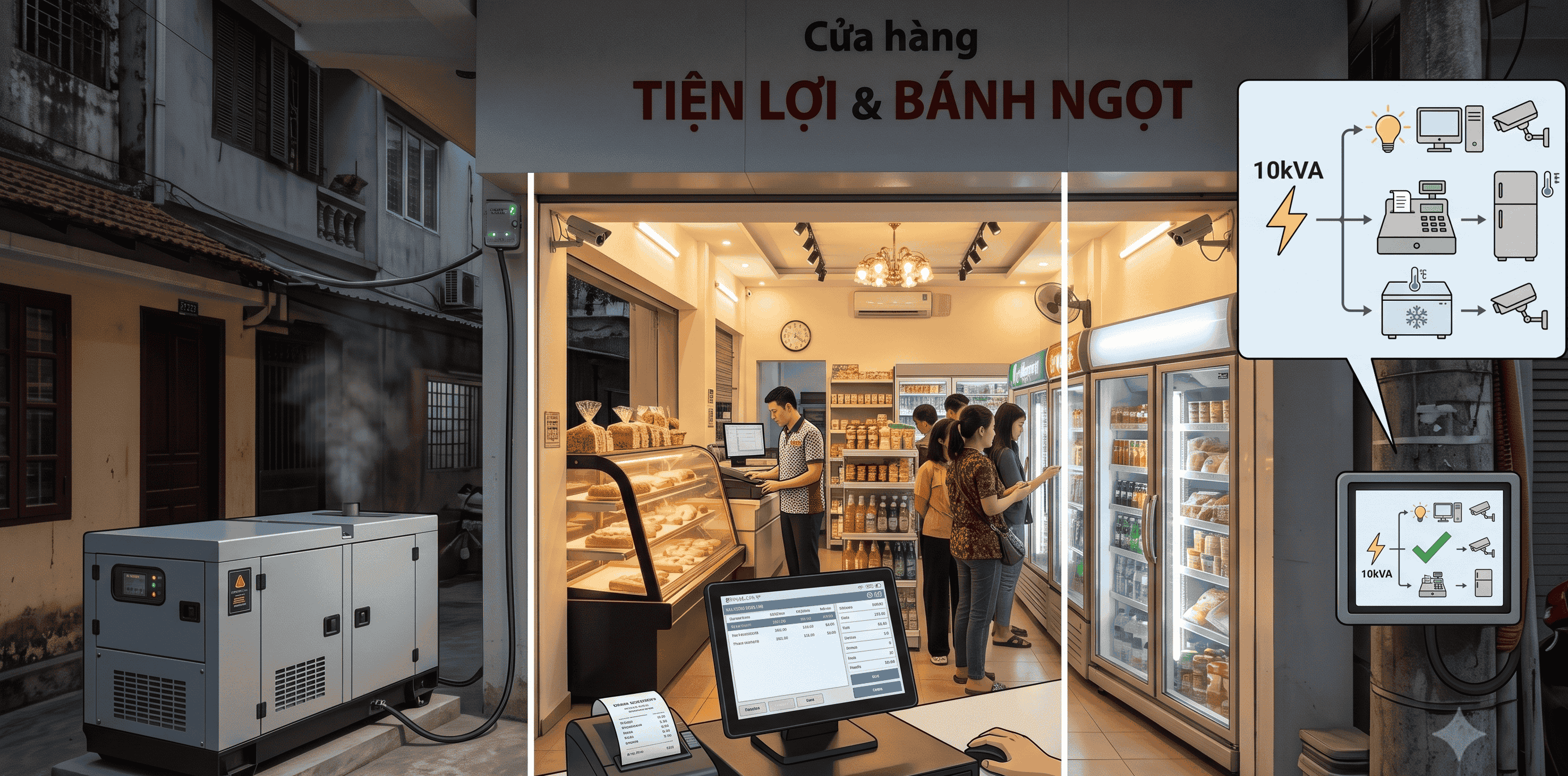 máy phát điện 10kVA