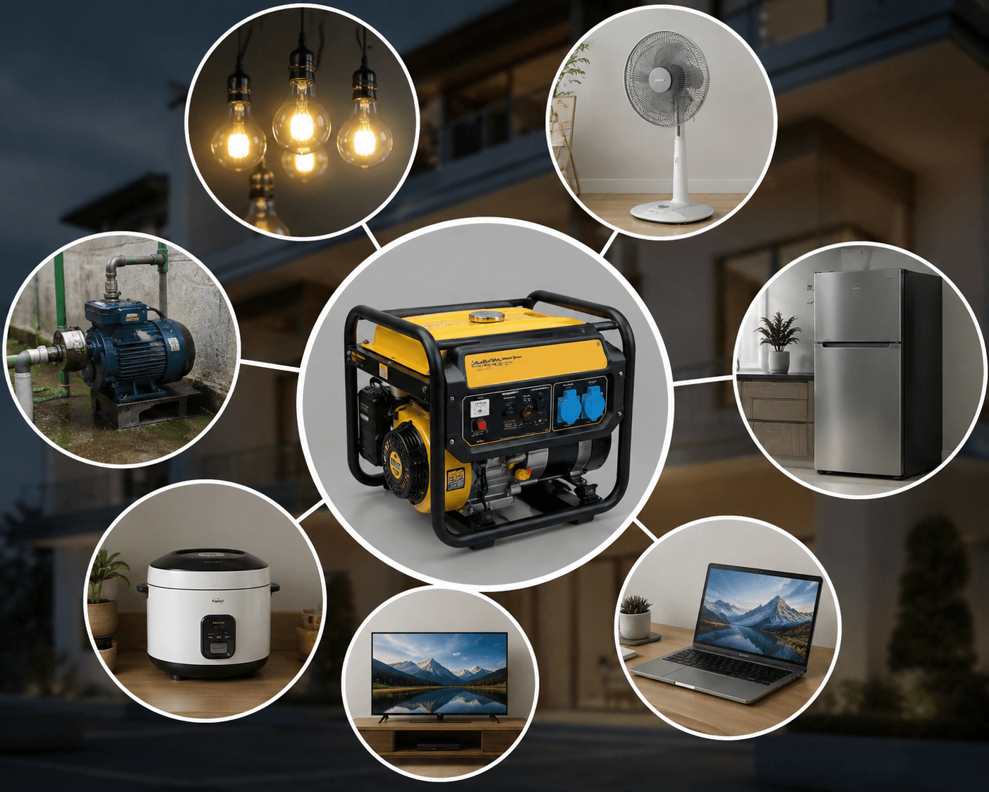 Máy phát điện 3kVA dùng được gì? Những thiết bị có thể sử dụng